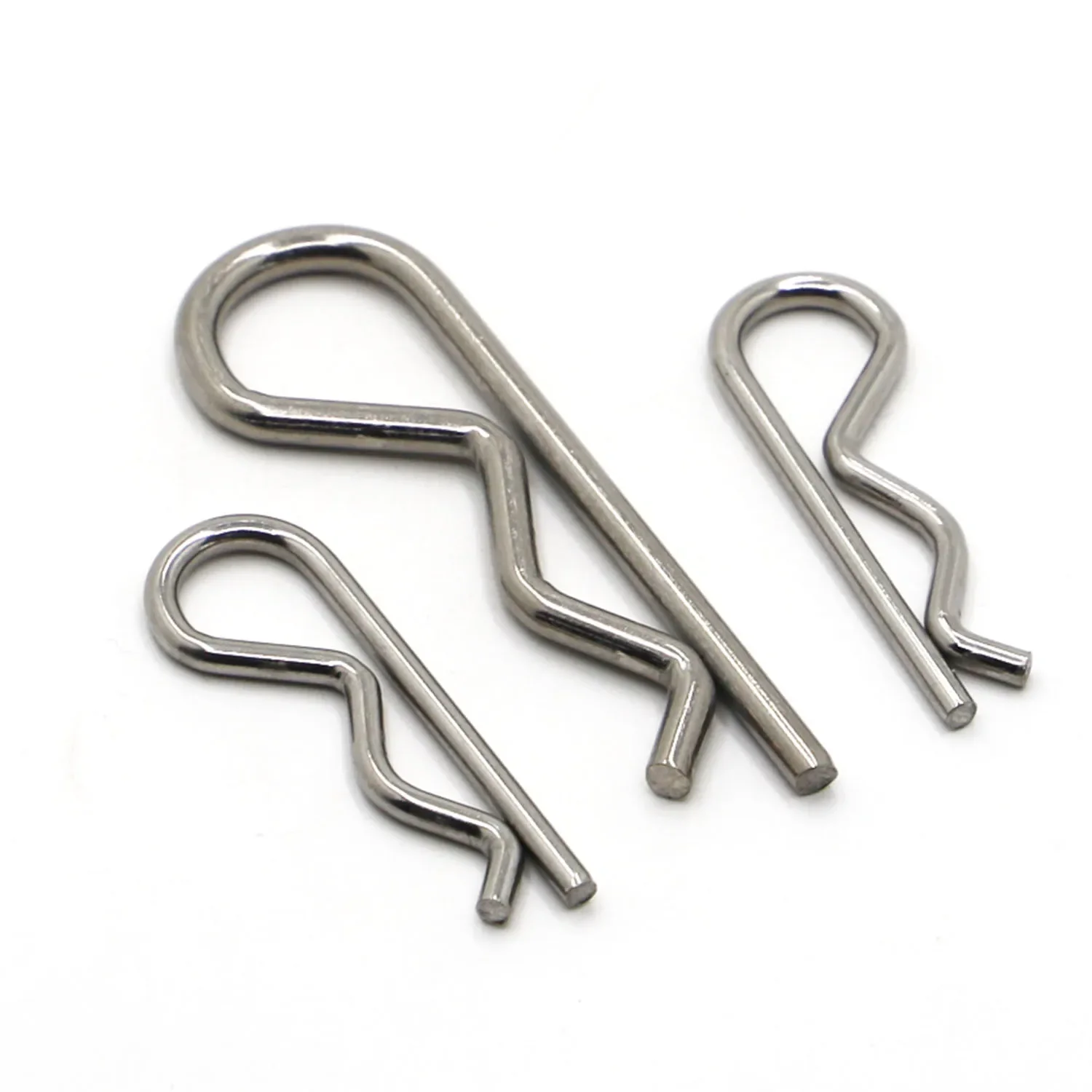 R-förmiger Feder-Clip-Stift aus Edelstahl 304, M1, M1,2, M1,6, M1,8, M2, M2,5, M3, M3,5, M4, M5, Befestigungsmaterial für die Reparatur von Autos – Detail 4