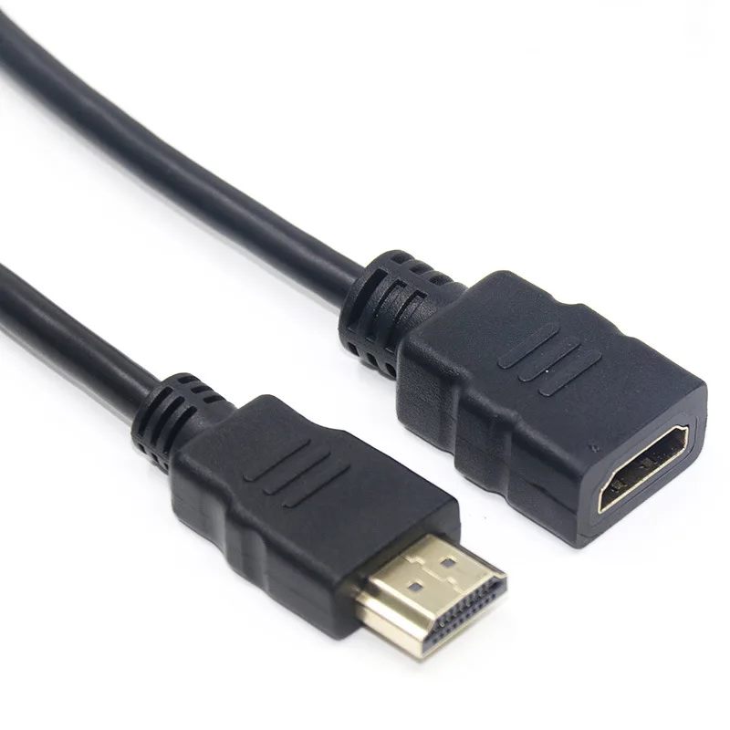  3m 2m 1m HDMI-compatible Extension Cable male to female 3D 1.4v Extended Cable Cord for HD TV LCD Laptop PS3 Projector
