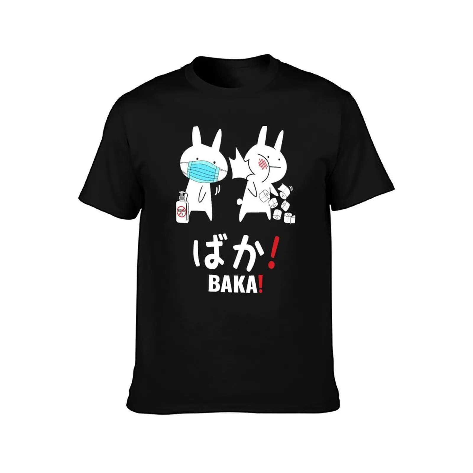 Baka Anime Shirt, Baka Gift, Japanese Baka Rabbit Slap T-Shirt cotton t shirt pack T-Shirt