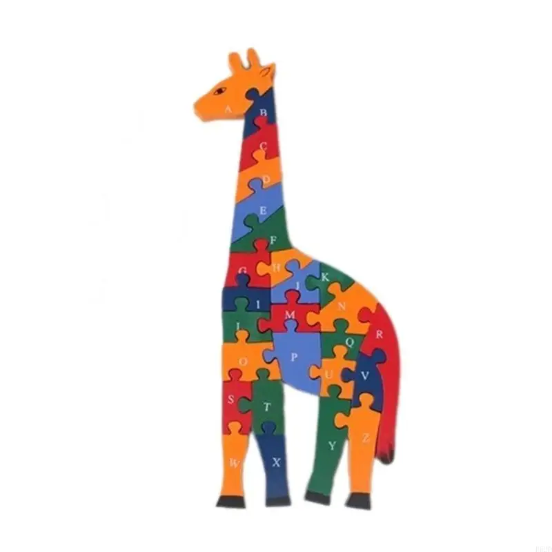 

F62D Wooden Block Puzzle Teasers Toy Wooden Puzzle Animals