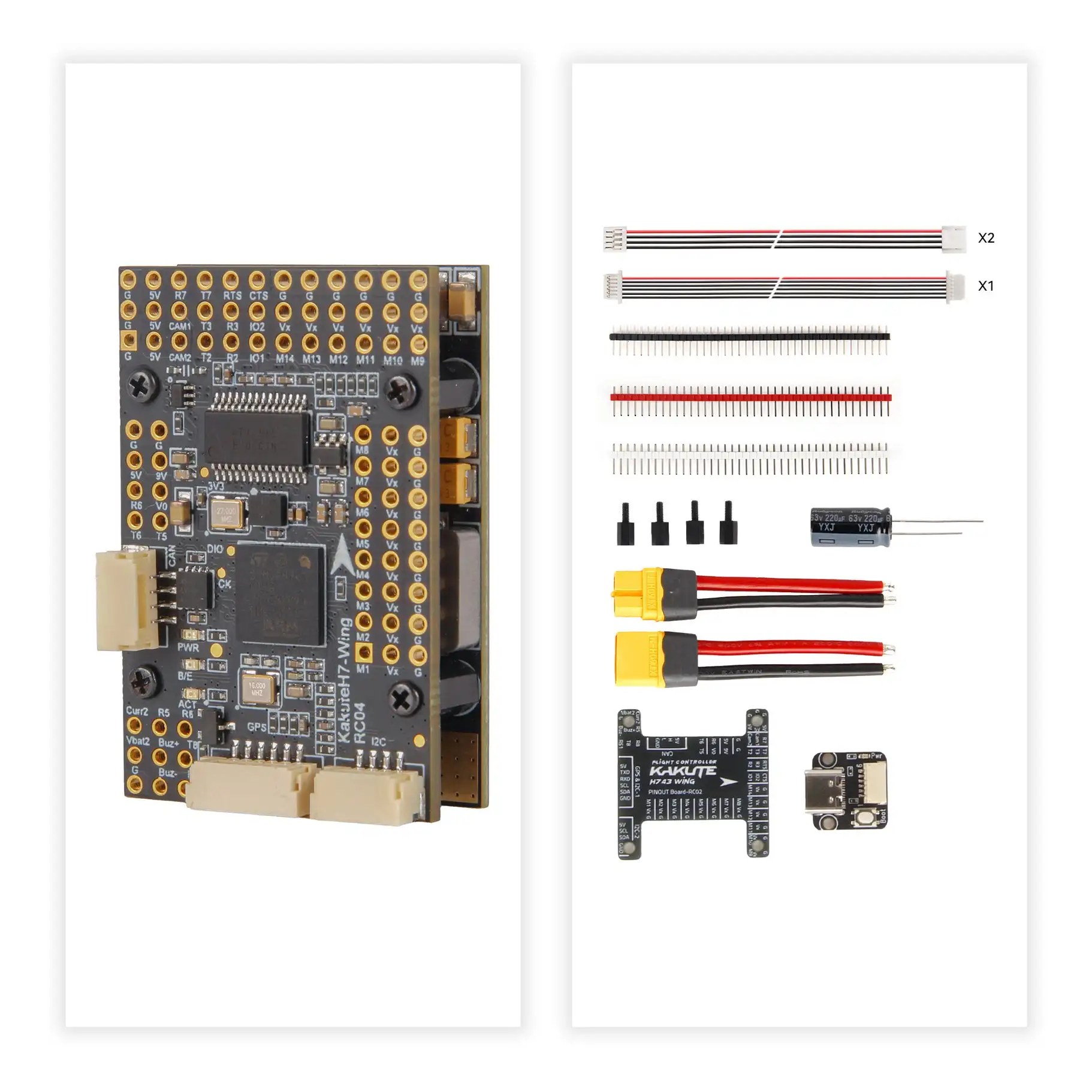 Holybro Kakute H743-Wing, Compact FC with BMP280 Baro & Dual Camera Switch