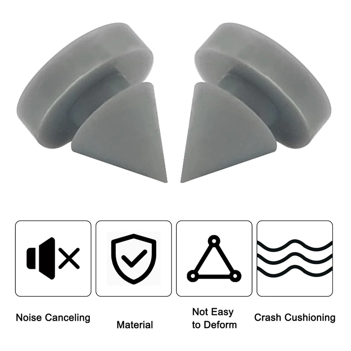 

A002 100 Pcs Rubber Door Silencers,Door Anti Collision Silencers Heavy Duty Rubber Door Silencers 1/2 Inch