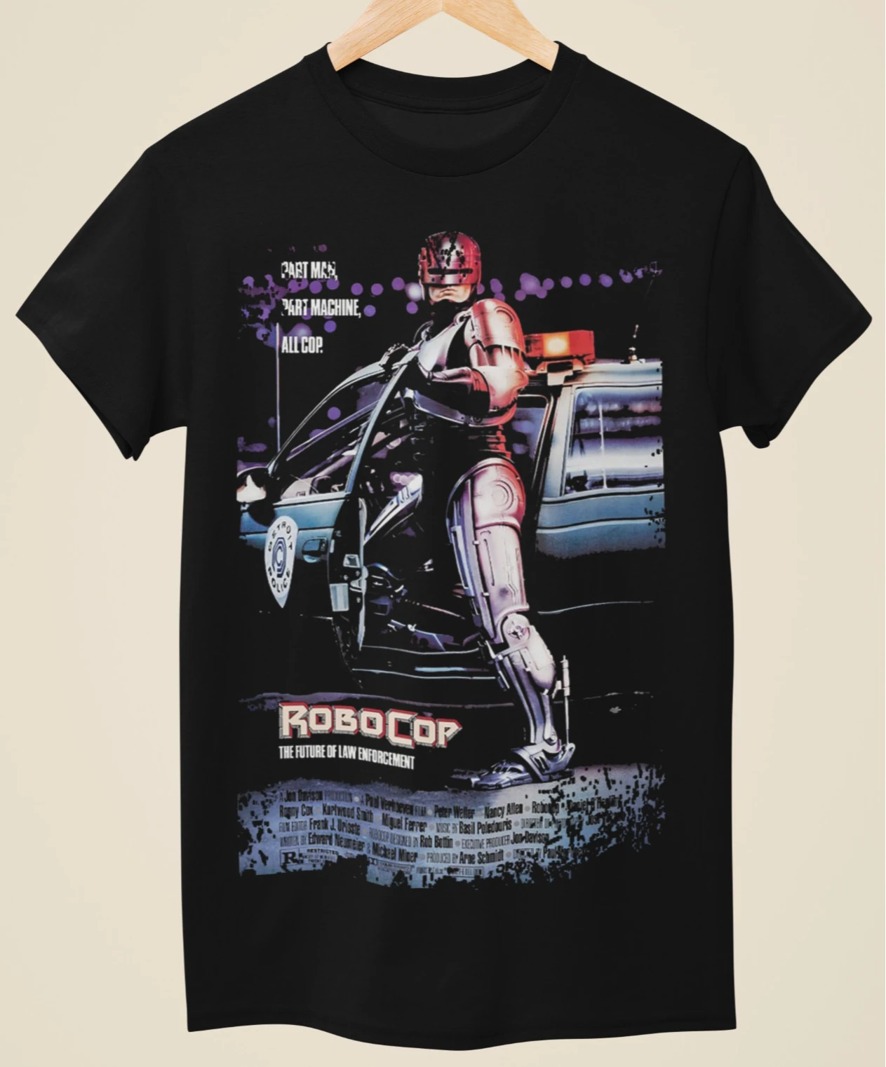 Novo filme de ficção científica Robocop - camiseta unissex com estampa inspirada em pôster, impressão 3D, tendência de rua, retrô, manga curta, gola redonda.