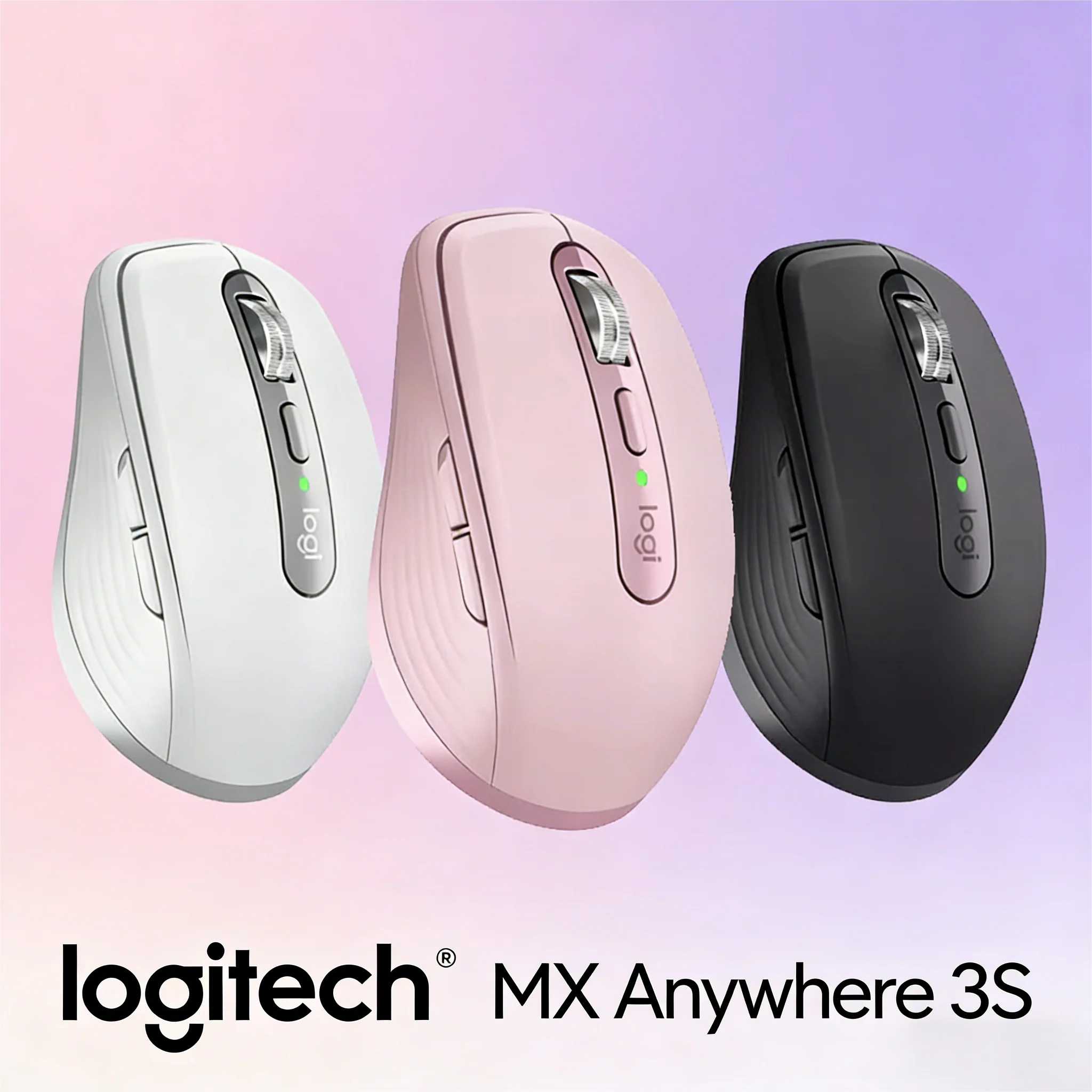 

Logitech MX Anywhere 3S, Pocket-Sized Bluetooth Mouse, Lightweight for Business On-the-Move