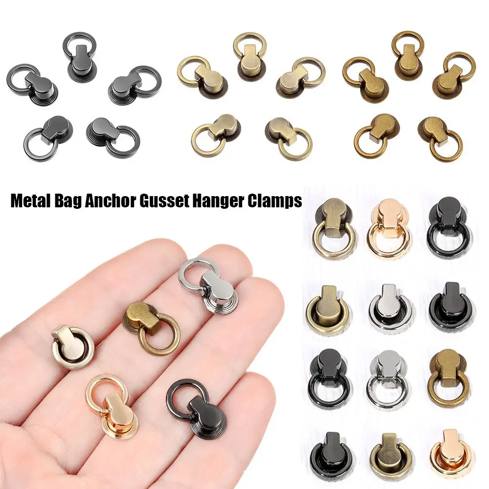 

5pcs Accessories Metal Hardware Parts Edge Anchor Link Bag Side Clamps Bags Craft Gusset Hanger