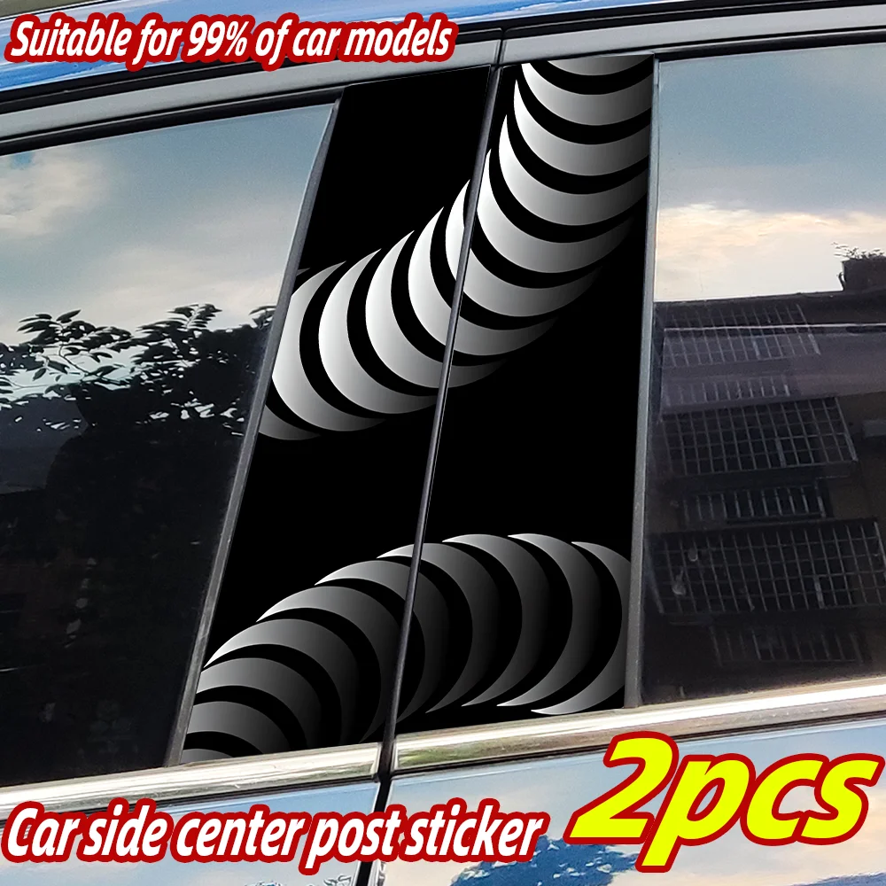 

Circle Space Car Sticker Waterproof Auto B Pillar Decor Cover Scratches Durable Car Door Pillar Sunscreen Vinyl Decal Accessorie