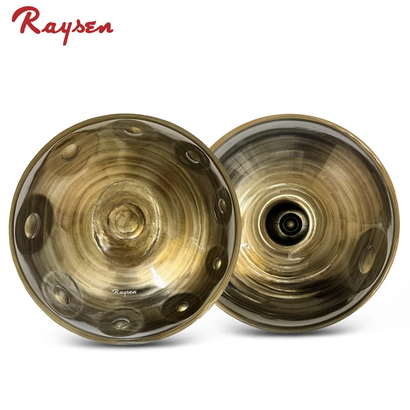 Homem feito à mão Handpan HP-P10/2D vem com HCT Softbag Handpan aço inoxidável D Mineur