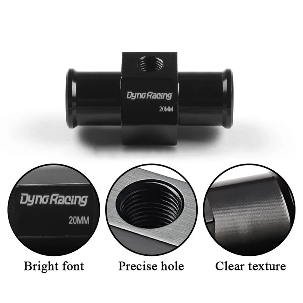Universal Aluminum Alloy Motorcycle Water Temp Gauge Radiator Temperature Sensor Joint Pipe Hose Sensor Gauge Adapter 18-24mm