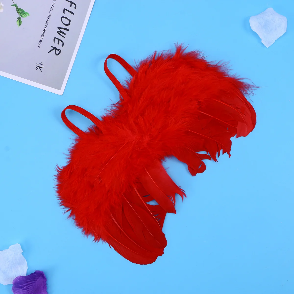 

Children's Red Photo Prop Baby Shower Birthday Party Photo Clothing Newborn Wings