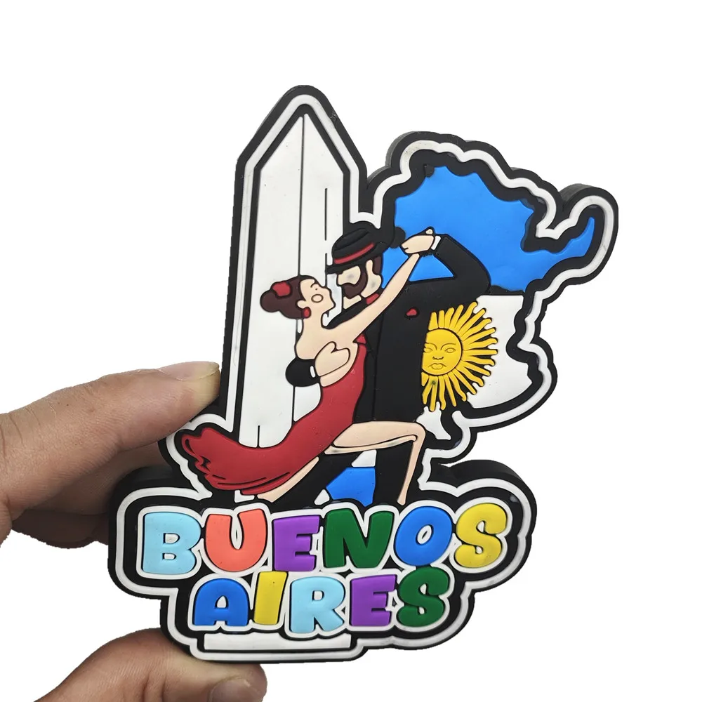 South America Argentina Ushuaia Buenos Aires Rubber Fridge Magnet Tourist Souvenirs  Refrigerator Magnetic Stickers Travel Gift