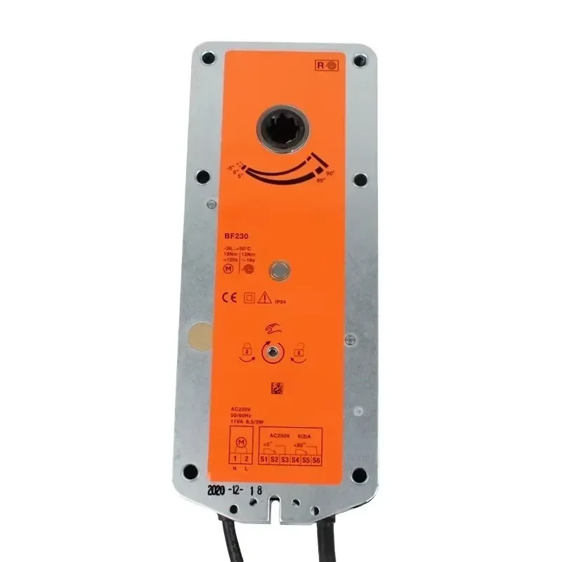 2026 Latest Fire Smoke Damper Actuator BF230 T Spring Return HVAC Control Actuator for Fire Protection System Industrial