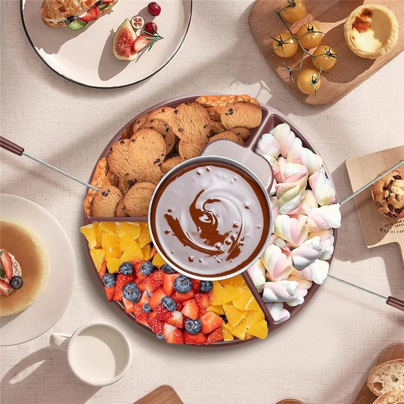 【Prijs-Drop!】10Oz Elektrische Chocolade Smeltkroes MINI Leuke Fondue Fontein Warmer Machine Voor Melk Chocolade Kaas Boter