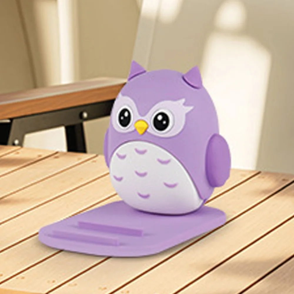 Animal Owl Mobile Phone Holder Ornaments Universal Mobile Phone Bracket Creative Support Cartoon Phone Stand Children's Gift