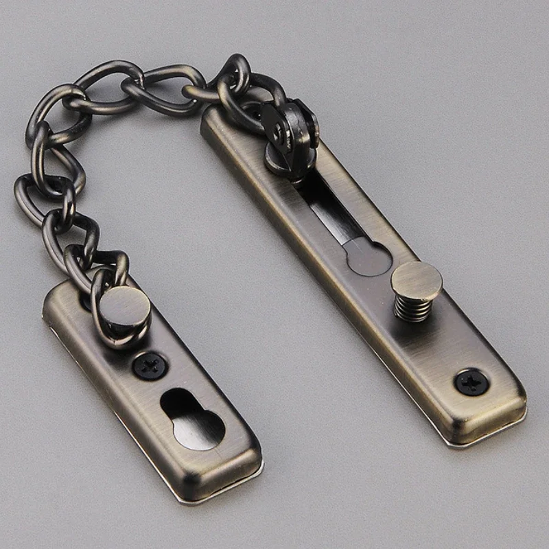 Anti-theft Chain Door Chain Household Stainless Steel Deadbolt Window Door Inner Anti-lock Hotel Non-punch Security Leeching