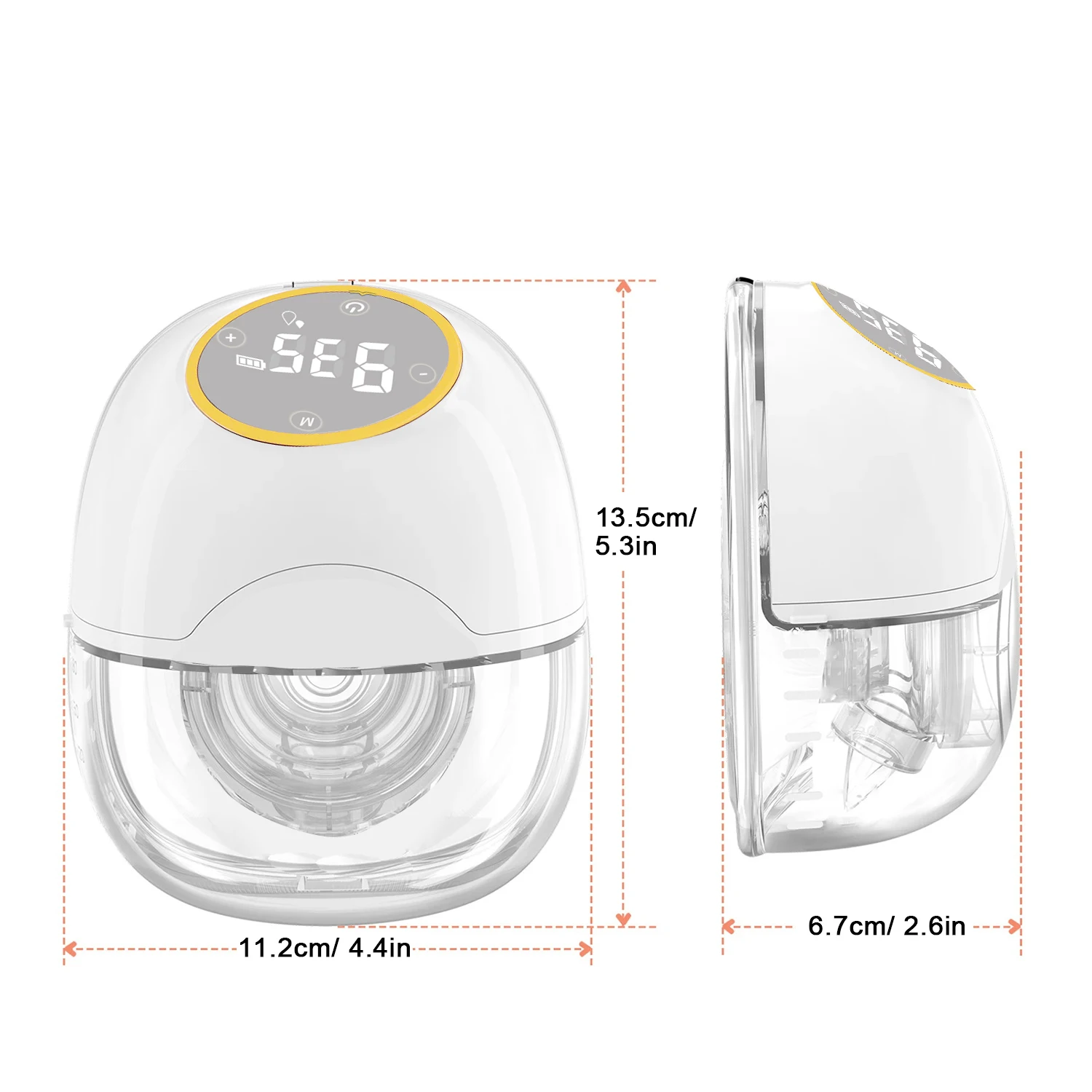 Extractor de leche materna eléctrico portátil, manos libres, sin BPA, carga USB, indoloro, inalámbrico, Invisible