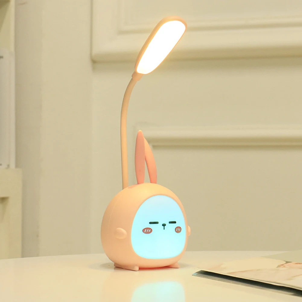 ABCL Tragbare LED-Schreibtischlampe, faltbares Licht, niedliche Cartoon-Schreibtischlampe, LED-Leselicht, augenschützendes Nachtlicht