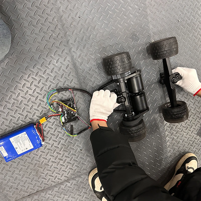 36v 6374 inductive belt power assembly 105mm shock absorber wheel DIY torsion electric remote control four-wheeled skateboard
