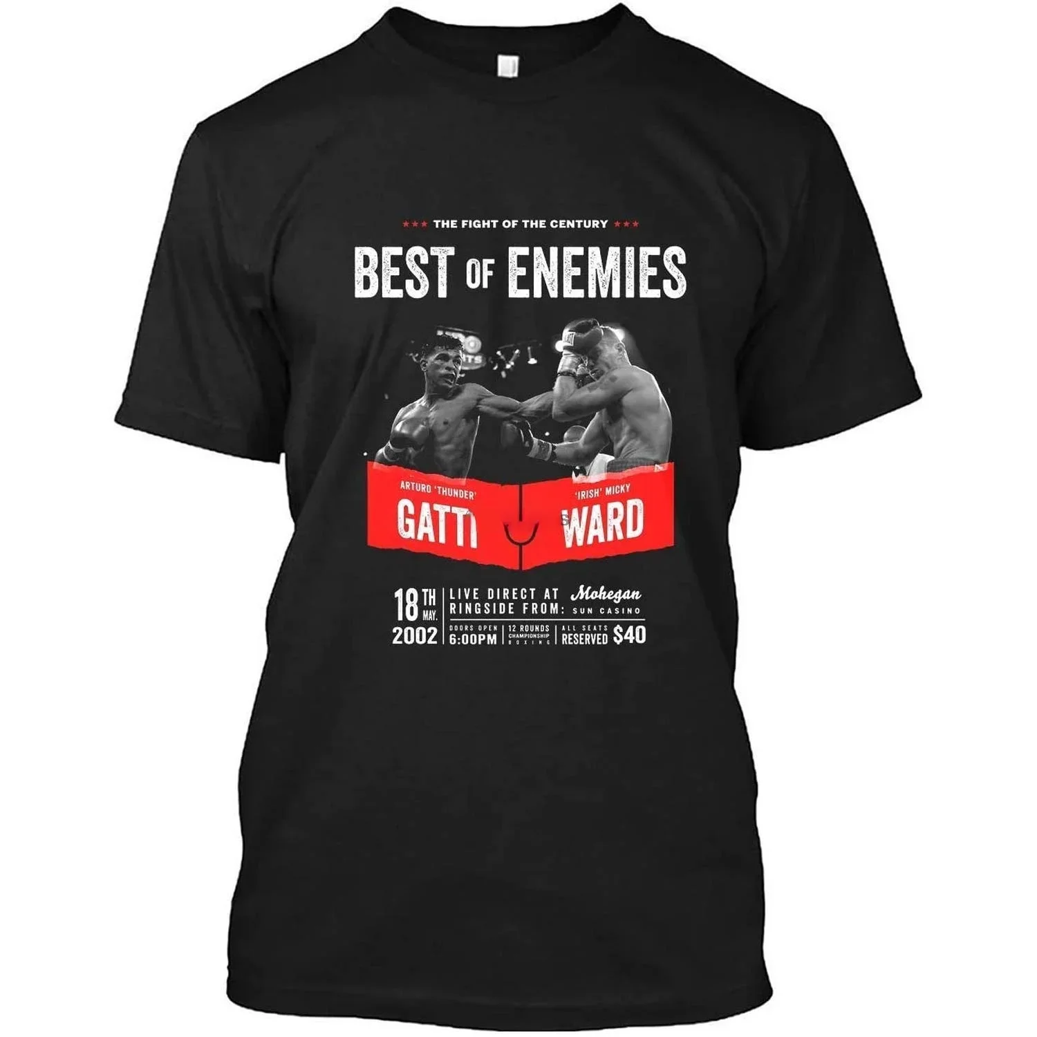 DMNTeestore Arturo Gatti Vs Micky Ward Boxing Shirt Unisex for Men Women t-Shirt for Men t-Shirt for Women Black