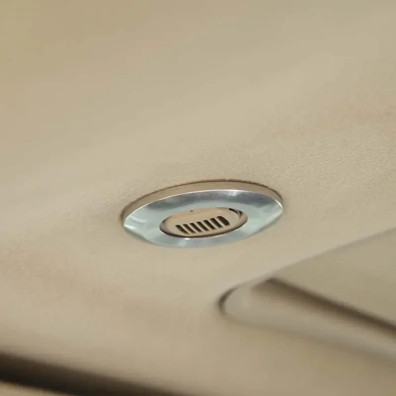 

For Hummer H2 2003-2007 For Hummer H3 2005-2009 aluminum alloy silver car roof microphone decorative ring accessories