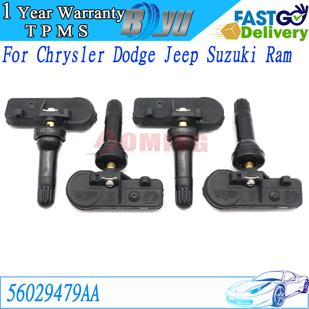 

56029479 Датчик давления в шинах AA TPMS подходит для Dodge Dakota Jeep Wrangler Compass Grand Cherokee Chrysler 200 315 МГц 56029465 АК