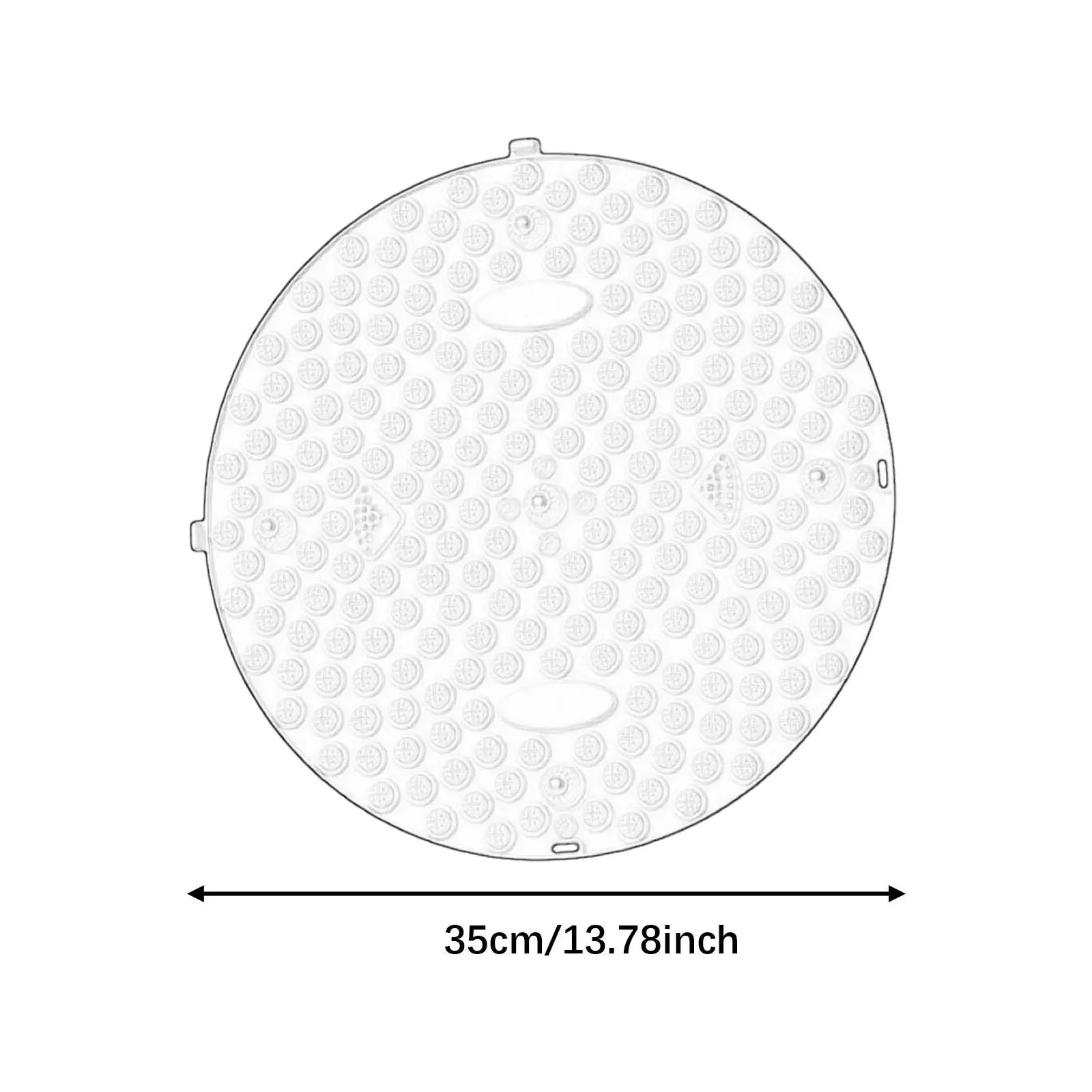 Коврик для массажа ног, украшение диаметром 35 см, складной эргономичный круглый массажный инструмент для длительного сидения, тренировки, ванной комнаты, офисного работника