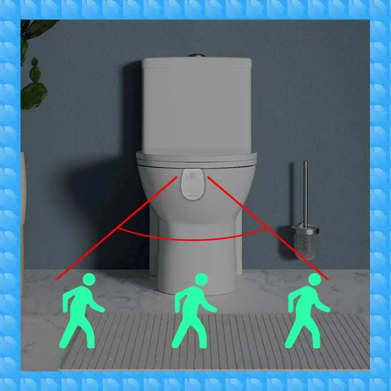 ETRT 2X Sensor Toilet Seat Night Light Toilet Light Waterproof Backlight For Toilet Bowl LED Lamp WC Toilet Light