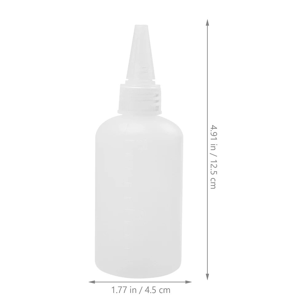 

20 pcs Squeeze Bottles Translucent Plastic Dispensing Containers Lightweight Storage Liquid Samples Solvents Paint Epoxy