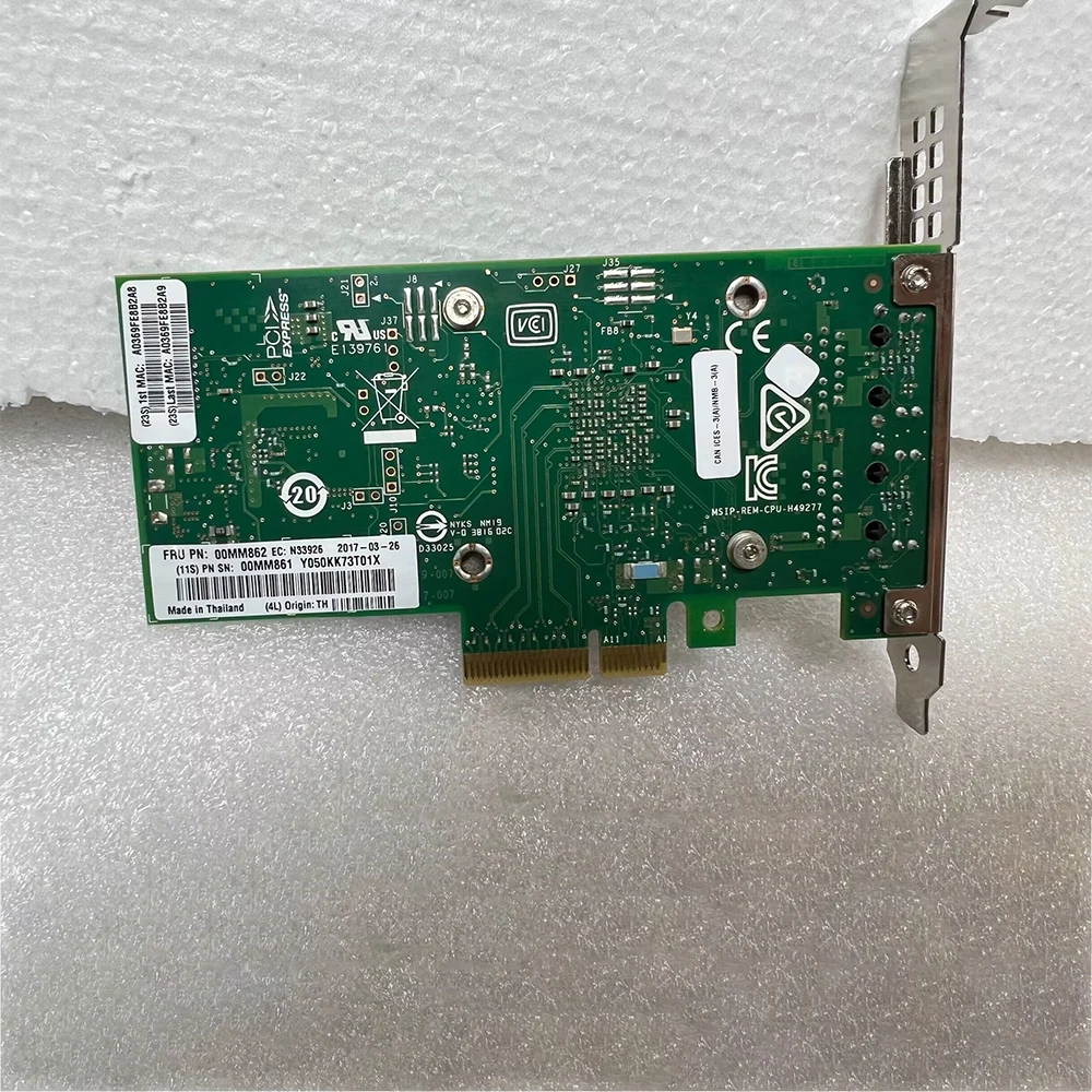 For intel for IBM  Network Card 10GbE NIC Electrical Port 00MM862 0MM860 X550-T2