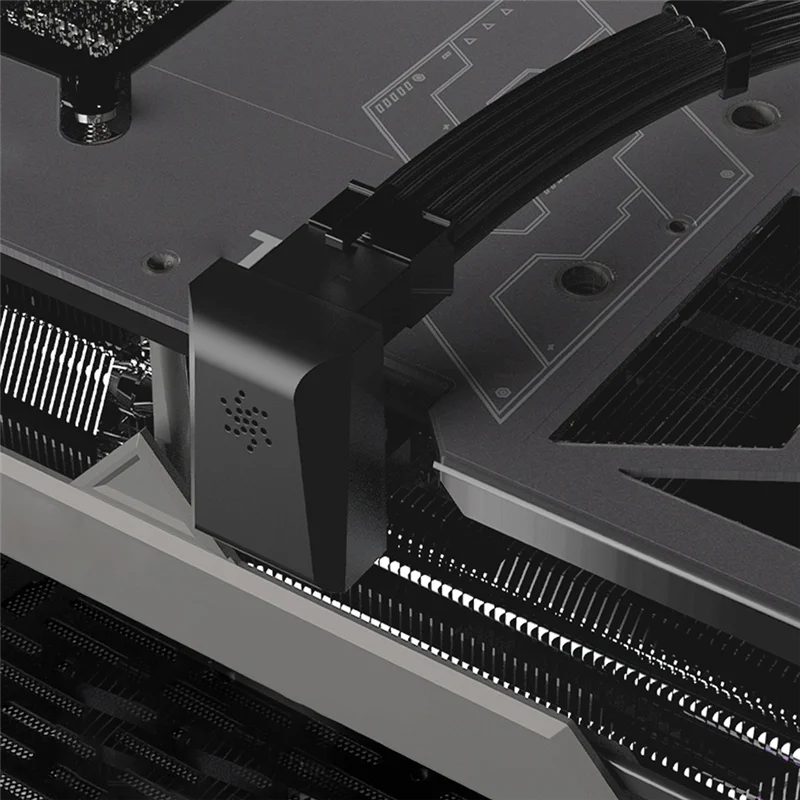 

ATX3.0 12VHPWR 12 + 4 16-контактный Pcie5.0 450 Вт адаптер кабеля питания 180 градусов разъемы для RTX 4090 4080 4070 прочный черный RVS