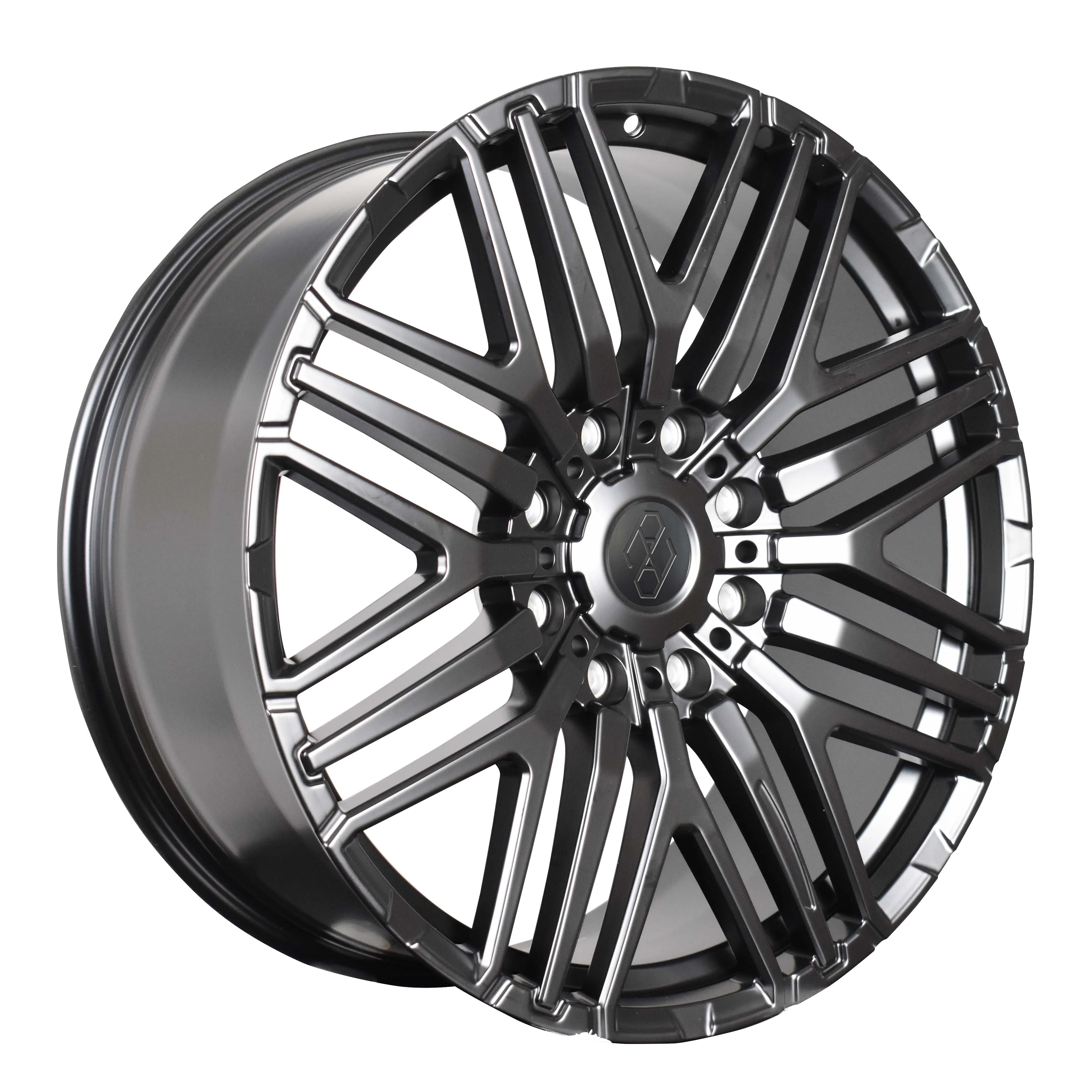 Pengzhen kustom matte hitam 22x9.5 8 lubang tempa roda logam campuran untuk Mercedes AMG G63 4x4 m² Squared