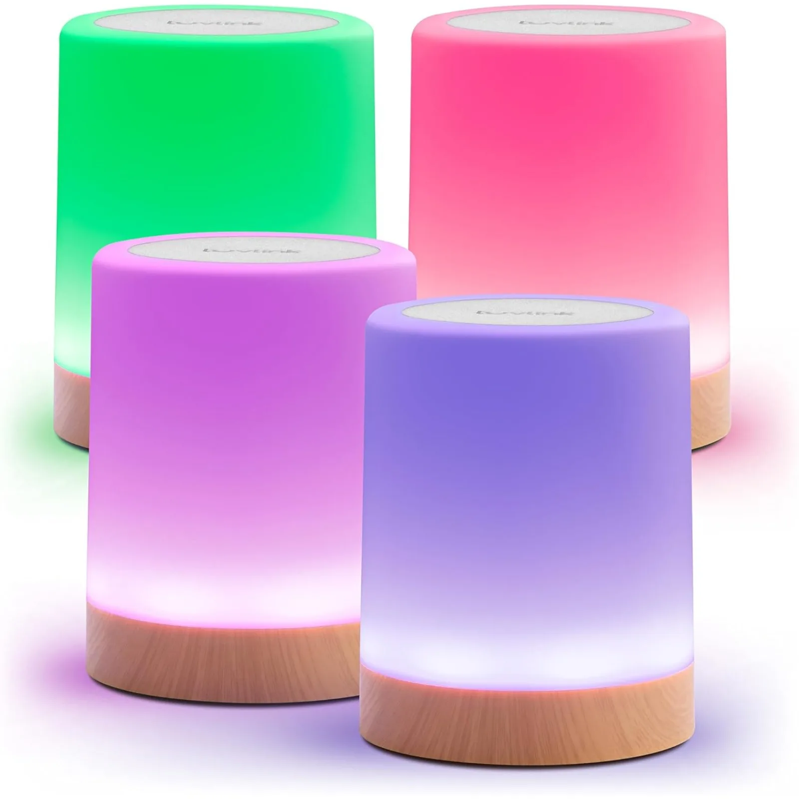 

US Friendship Lamp v2 by LuvLink - Extended Wifi Range - Simple Bluetooth Setup (Set of Four)