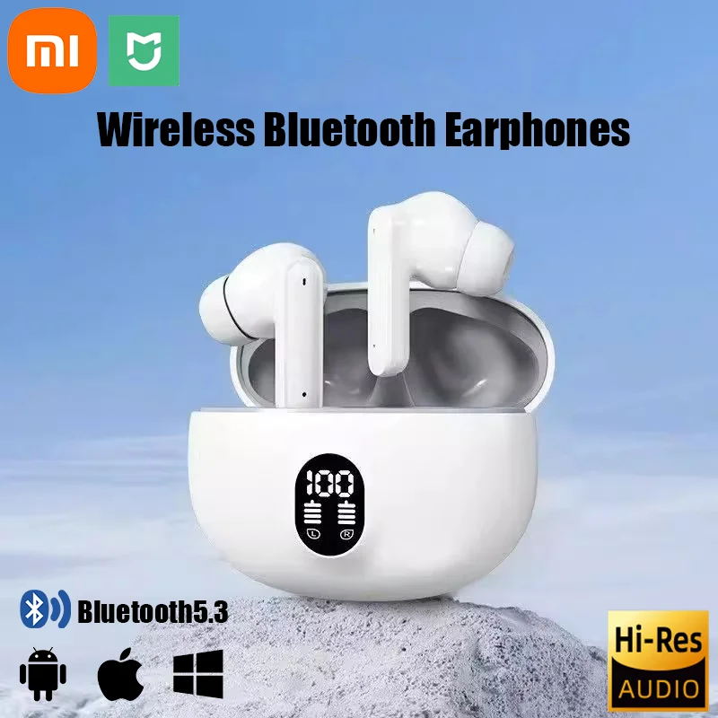 Xiaomi MIJIA S510 Wireless Headphones LED Power Earphones Digital Display Headset Stereo Sound Bluetooth-compatible 5.3 2025 New