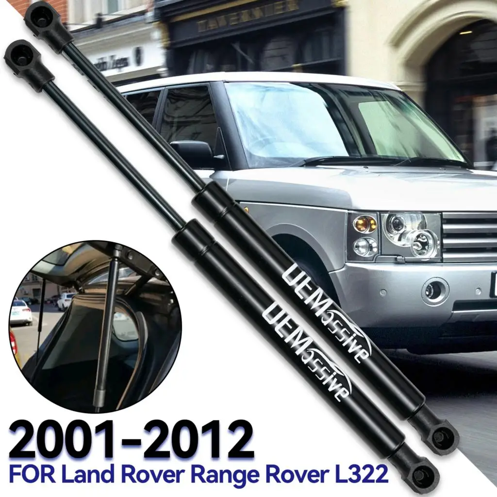 2pcs Car Front Bonnet Hood Support Gas Struts Lid Shock For Range Rover L322 2002 2003 2004 2005 2006 2007 2008 - 2012 BKK760010