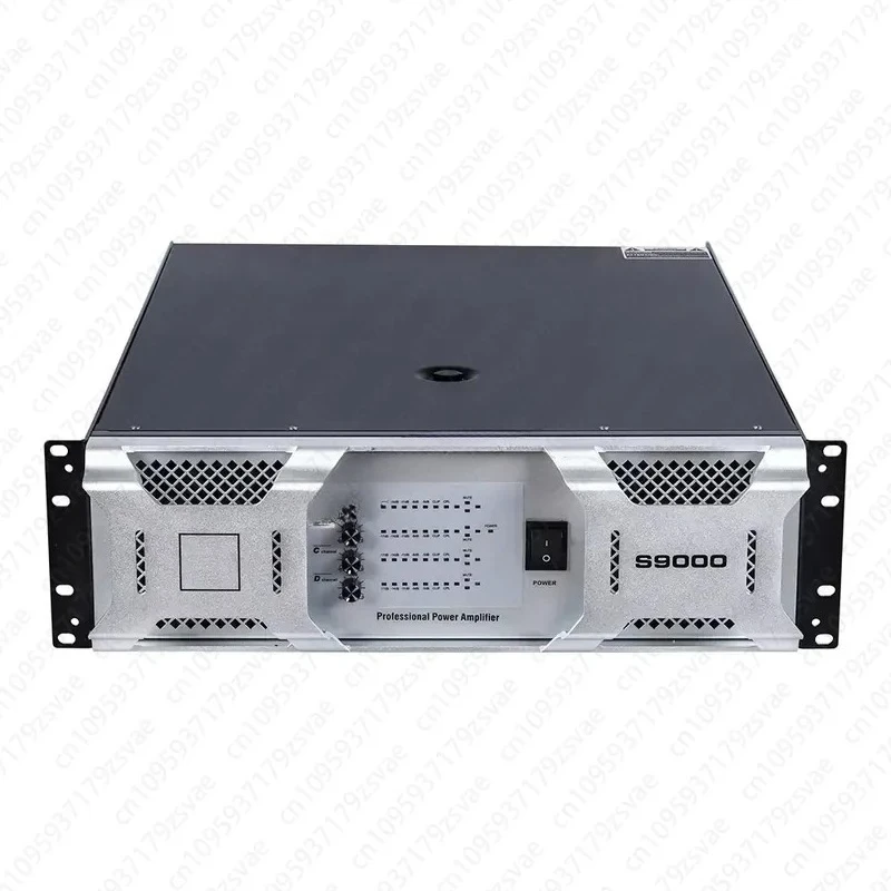 S9000PLUS Professional Grade 1500 W 4 Channel 32 Capacitor + 96 Transistor Aluminum Audio High Power Amplifier for Outdoor