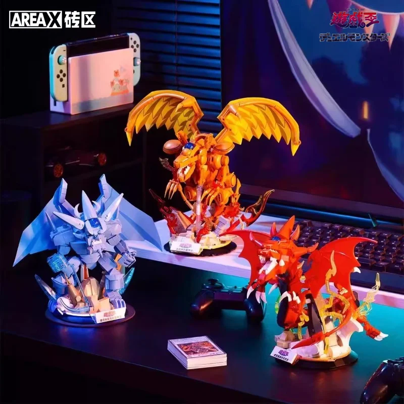 

Yu-Gi-Oh! Egyptian God Assembled Building Blocks Game Toys Cartoon Image Model Desktop Ornaments Children's Holiday Gifts
