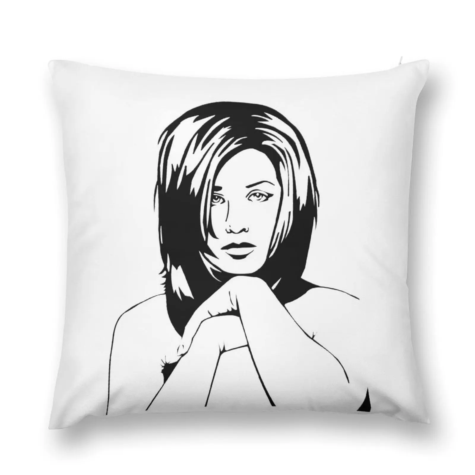 

Jennifer Aniston, Rachel Sketch Throw Pillow Pillowcase Couch Cushions Luxury Sofa Cushions Luxury Pillow Case pillow