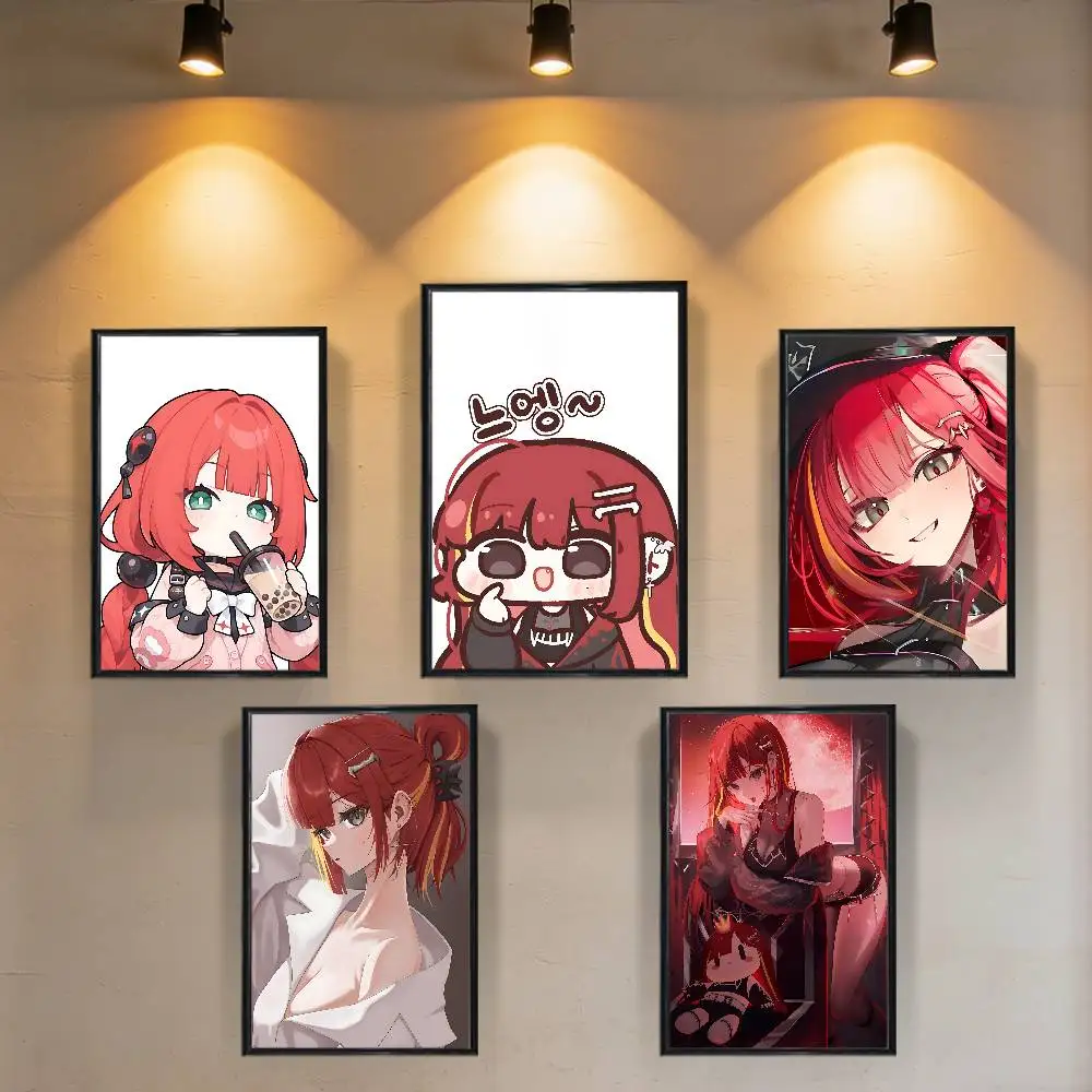 

red Q Cute Akane Lize Wall Art Anime Canvas Painting Poster For Living Room Decoration Picture Home Decor