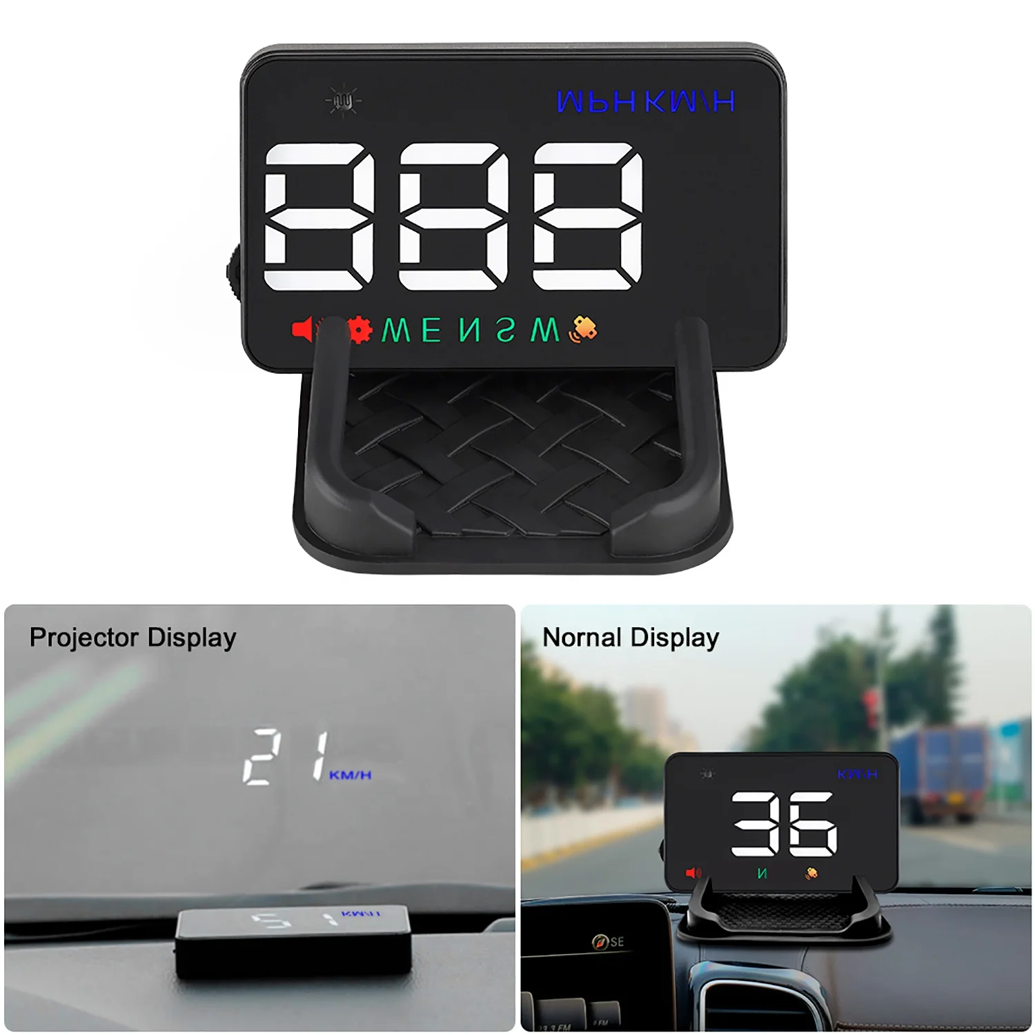 Automatic brightness adjustment WiiYii 3.5inch GPS Car projection Head up Displaywith Projection With Speed/Compass/Buzzer etc.