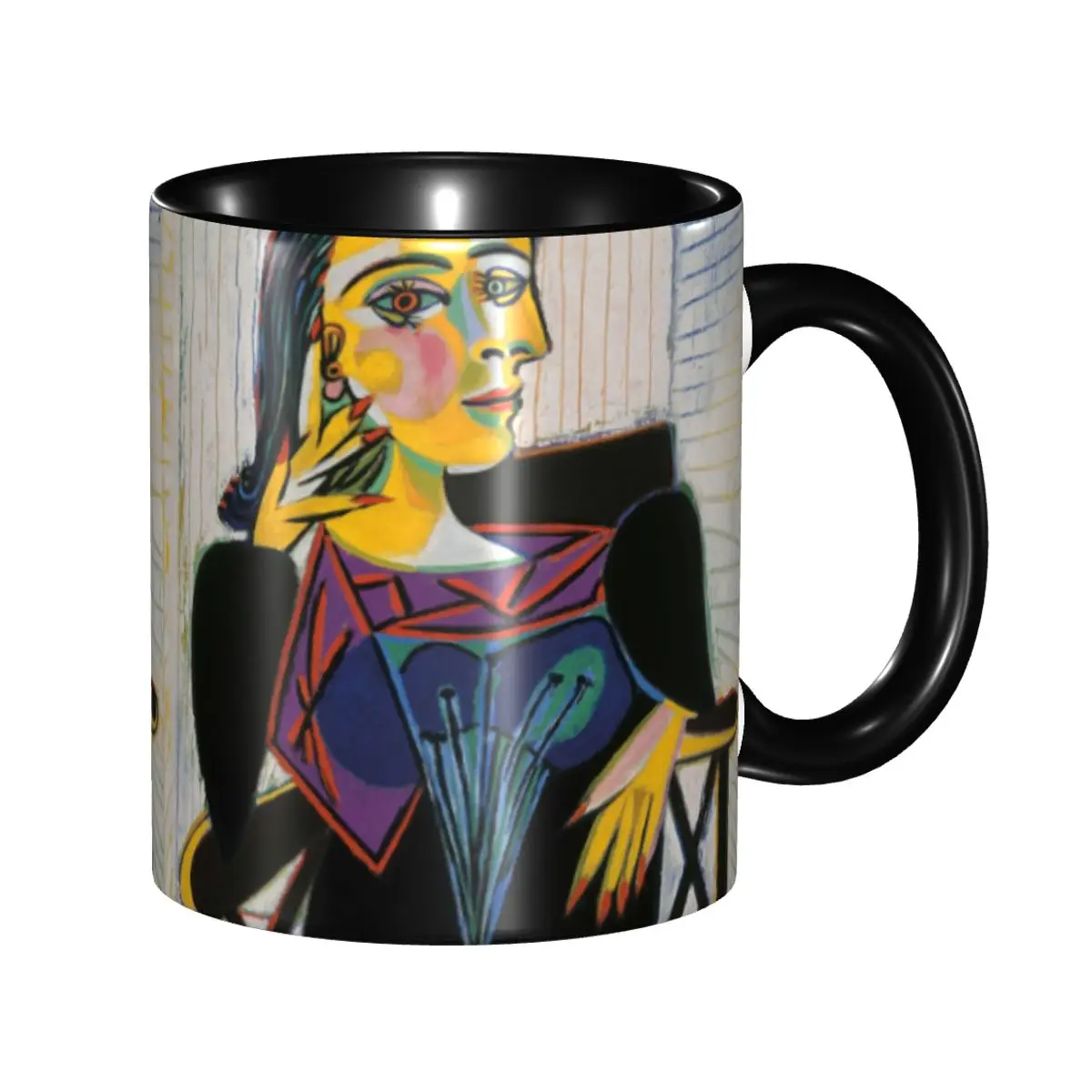 

Portrait Of Dora Maar Mugs Customized Pablo Picasso Ceramic Coffee Mug Creative Gift