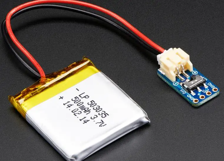 1863 スイッチ付き JST-PH 2 ピン SMT 直角ブレークアウト ボード