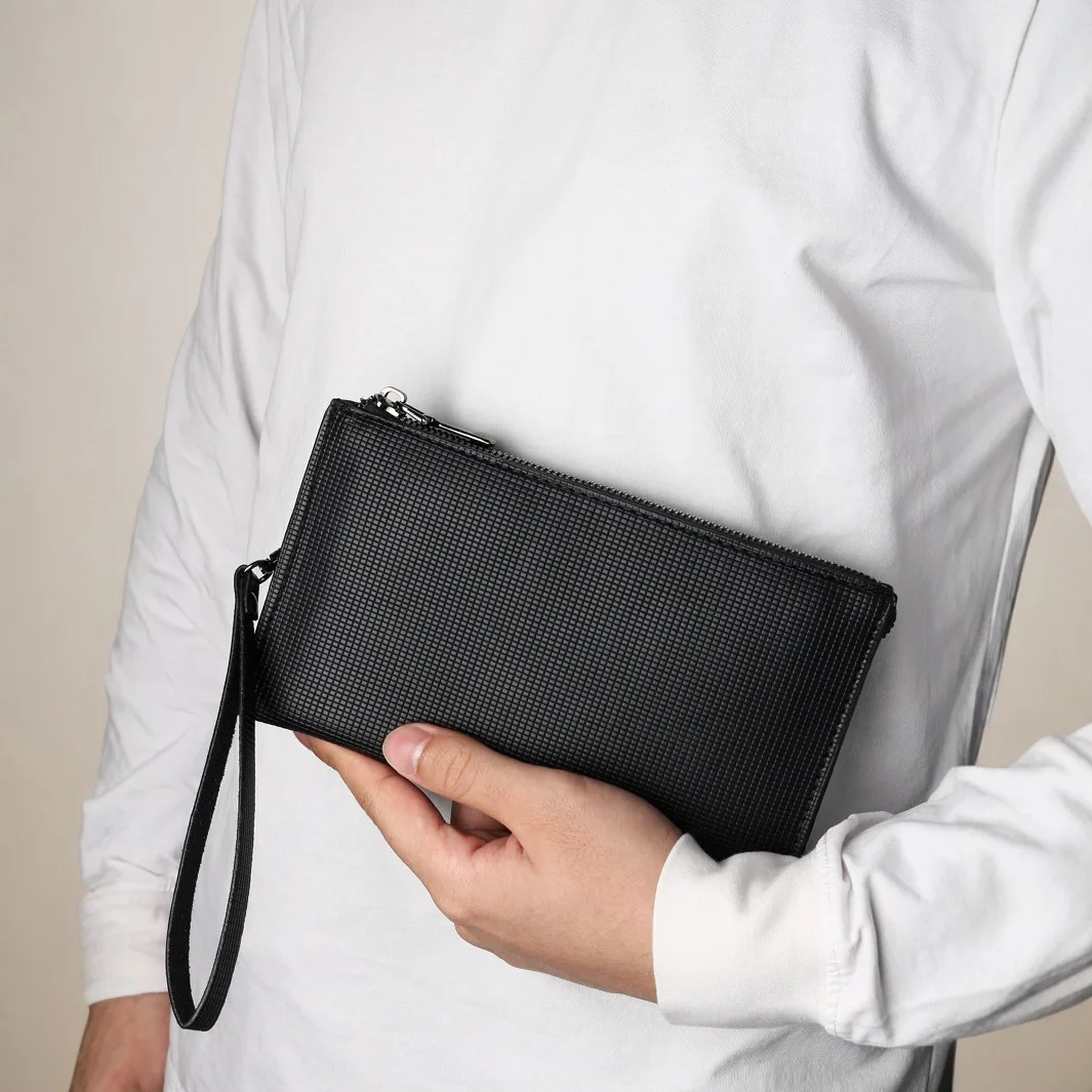 

Простой базовый клатч большой емкости, деловая повседневная уличная портативная сумка для телефона с двумя отделениями, сумки на запястье, сумки-клатчи