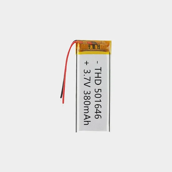 3.7V 380mAh 501646 Lithium Polymer LiPo Rechargeable Battery ion cells For Samsung player small toy headphones