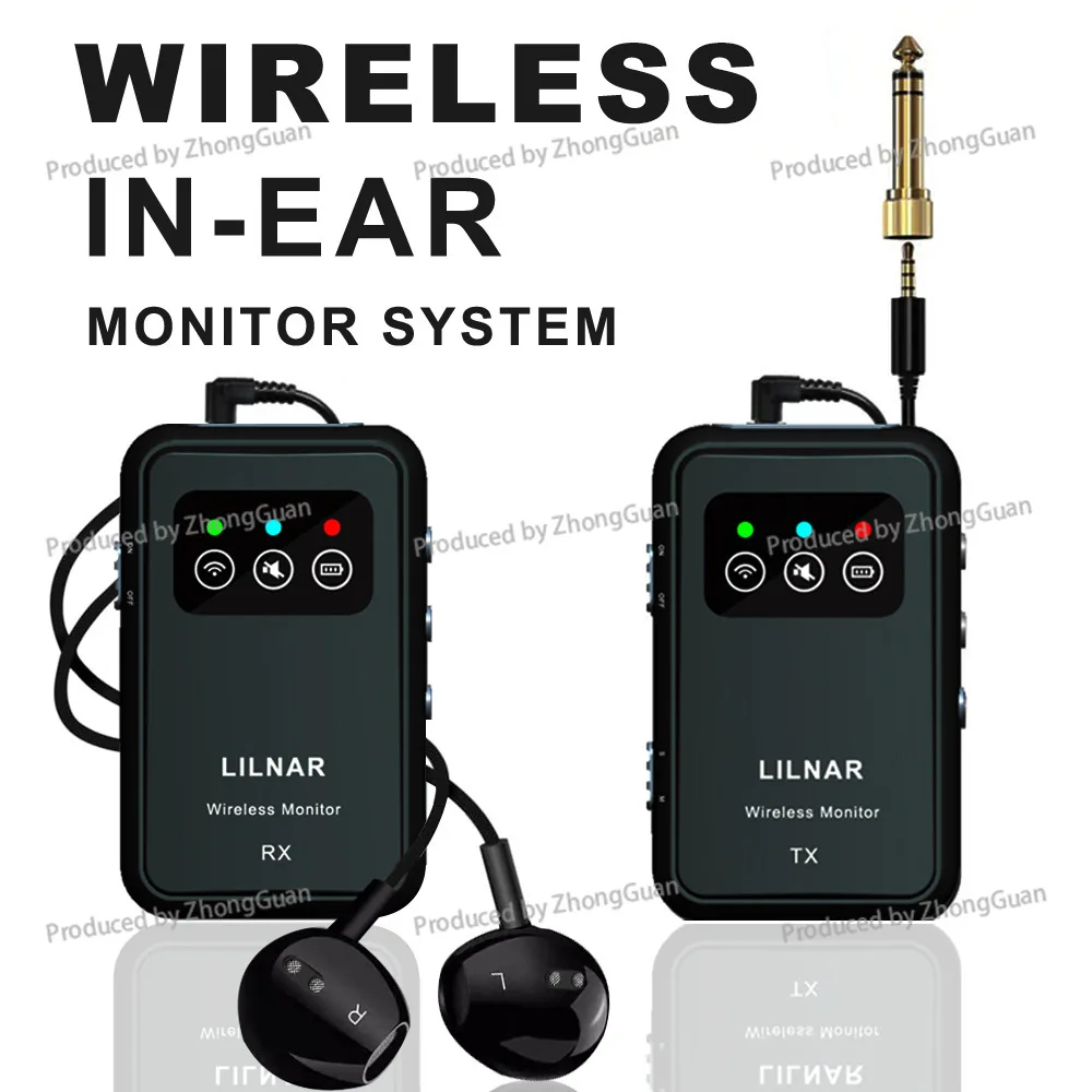 2.4g Wireless in-ear Monitoring System M7s - Bodypack Transmitter & Receiver - Low-latency in-ear Stage Performances and Bands
