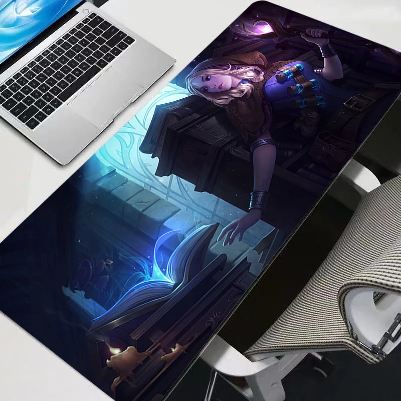 Mouse pad League Of Legends Lux large keyboard Mousedesk pad non-slip rubber gaming Mousepad laptop mouse carpet Game table mat