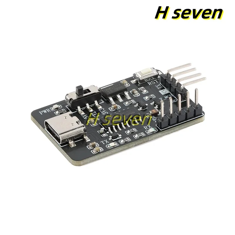 CH340C USB Type-C to UART Serial Port Board Module STC ISP Microcontroller Program Automatically Downloads Programmer Module