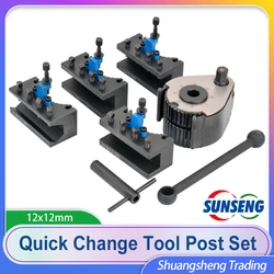 Aa Lathe Quick Change Tool Post Set WM210V&WM180V&0618 12x12mm Tool Rest For Swing Over Bed 120-220mm