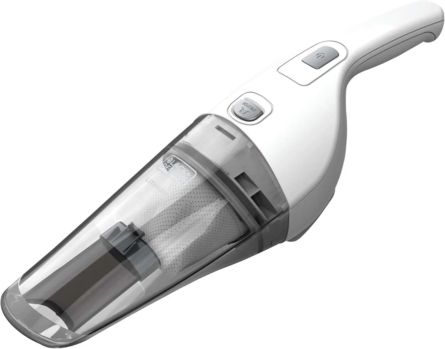

Cordless Handheld Vacuum Cleaner with Wall Mount & Charger, White - Bagless Design for Easy Cleaning