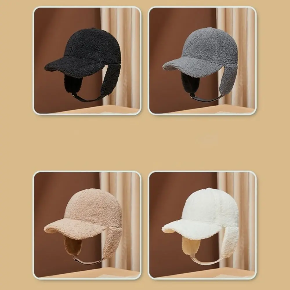 Gorra de béisbol de lana gruesa a prueba de viento con orejeras - imagen 5