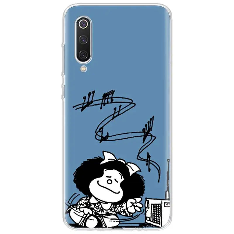 Mafalda Anime Phone Case For Xiaomi Redmi Note 10 11 12 13 14 15 Pro Plus 11S 12S 14S 11T 11E 10S Soft TPU Back Cover Redmi Note
