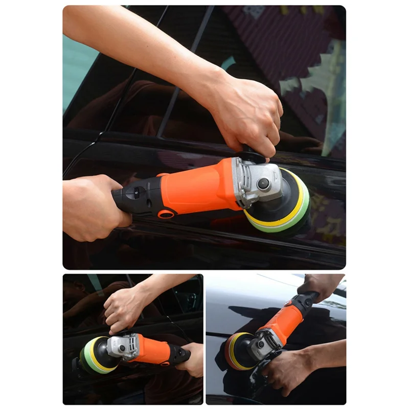 A70P Electric Car Polisher Machine Track Auto Sanding Polishing Machine Variable Speed Sander As Shown Waxing Machine Tool EU PL